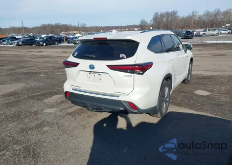 2020 Toyota Highlander Hybrid Platinum from USA, damaged, VIN 5TDEBRCH1LS009118